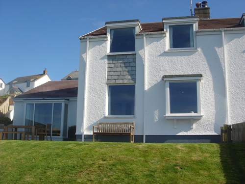  looking towards house from the garden Holidays Port Isaac Cornwall