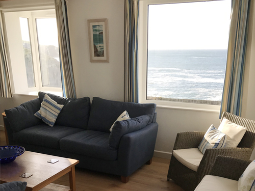 Lounge at Clifftops -  Holidays Port Isaac Cornwall