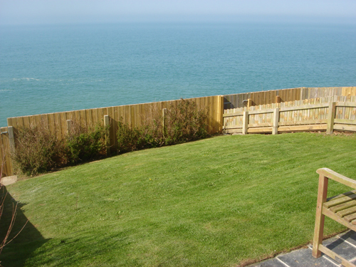 Overcliff garden overlooking the sea -Holidays Port Isaac Cornwall