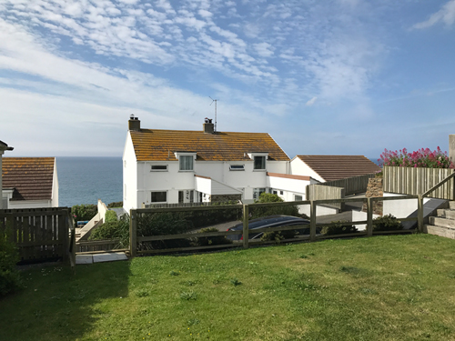 Overcliff viewed from the garden Holidays Port Isaac Cornwall