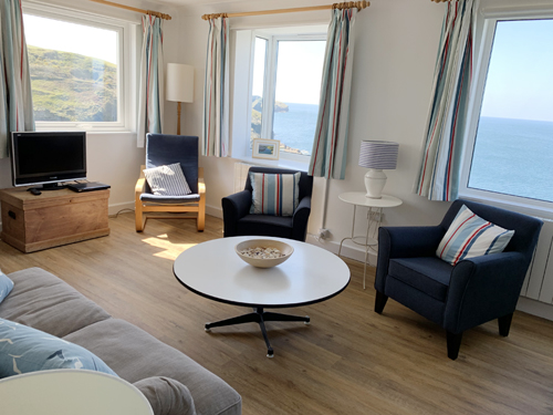 Lounge at Overcliff -  Holidays Port Isaac Cornwall