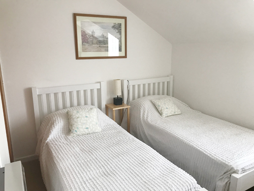 Overcliff   Bedroom  two with sea Views over the entrance to Port Isaac Harbour - Holidays Port Isaac Cornwall